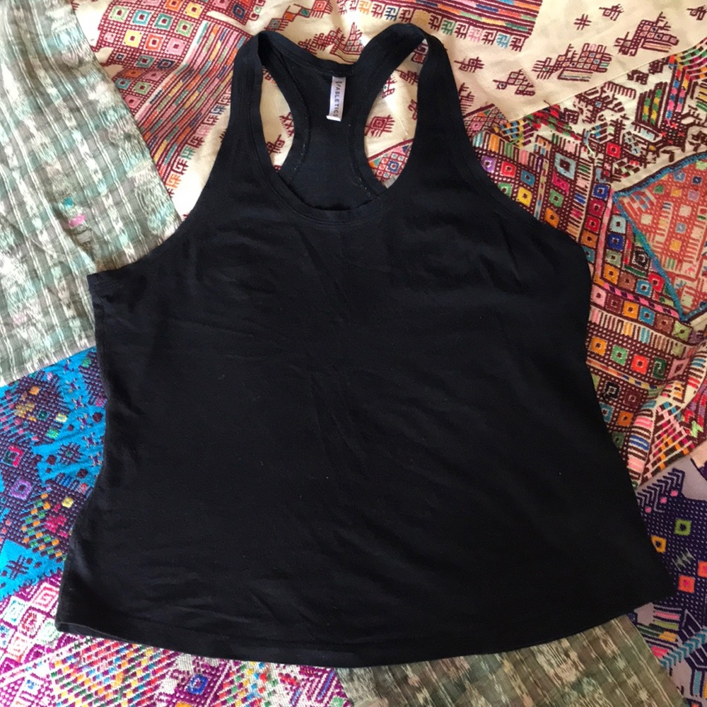 Black tank top